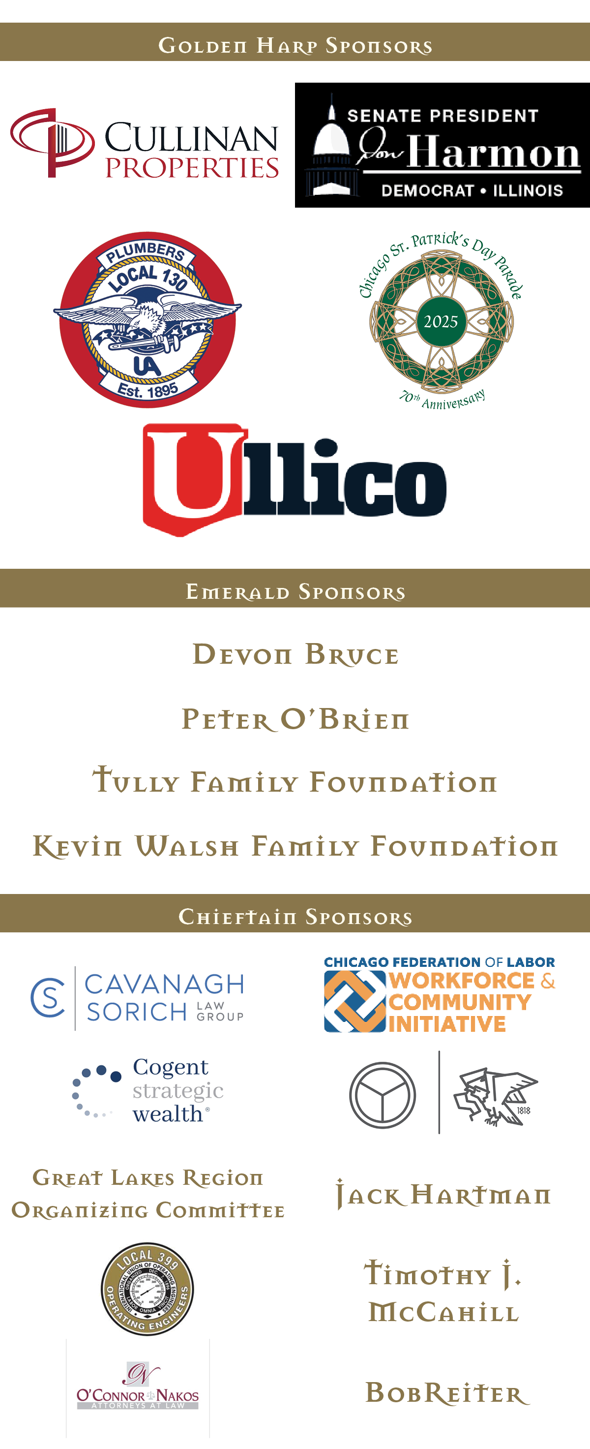 sponsors